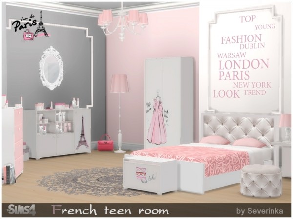  The Sims Resource: French teen room by Severinka