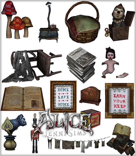  Jenni Sims: Alice Game Set Vol 47 Decoratives