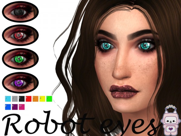  The Sims Resource: Robot eyes by JigglySimmer