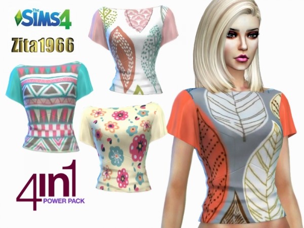  The Sims Resource: Various Tops by ZitaRossouw