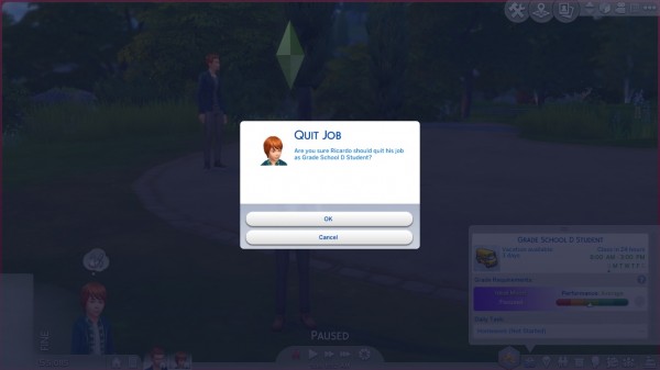  Mod The Sims: Child and Teen can Quit or Rejoin School by CardTaken