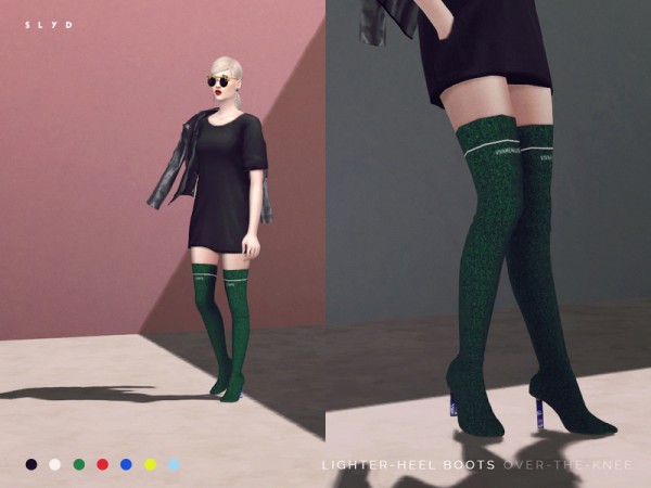  The Sims Resource: Lighter Heel Boots by SLYD