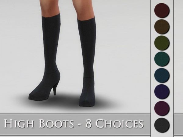 The Sims Resource: High Boots by Jaru Sims • Sims 4 Downloads