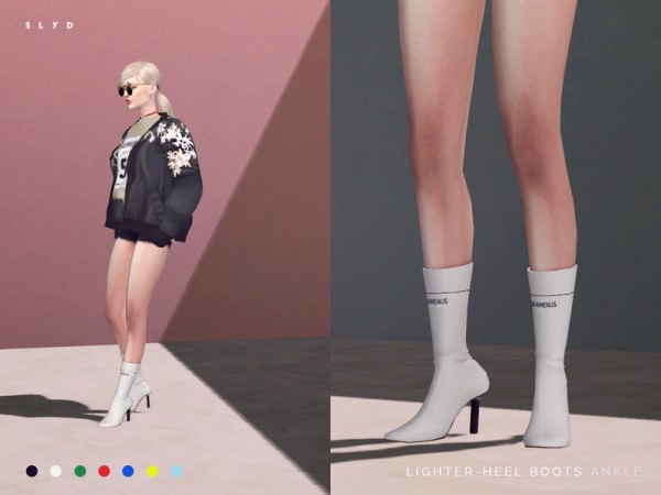  The Sims Resource: Lighter Heel Boots by SLYD