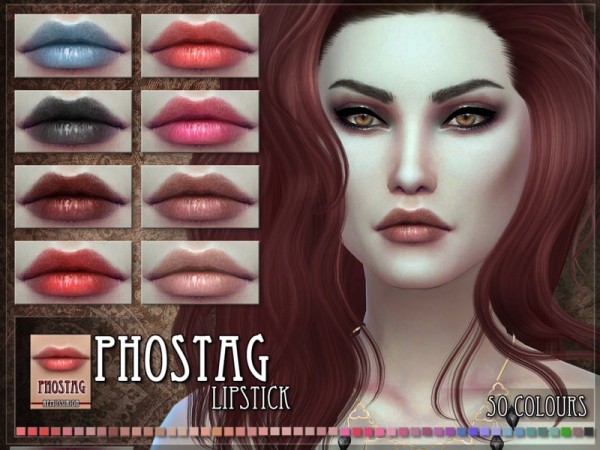  The Sims Resource: Phostag Lipstick by RemusSirion