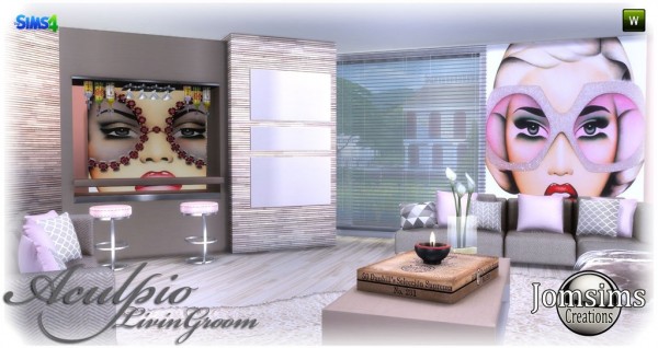  Jom Sims Creations: Aculpio livingroom