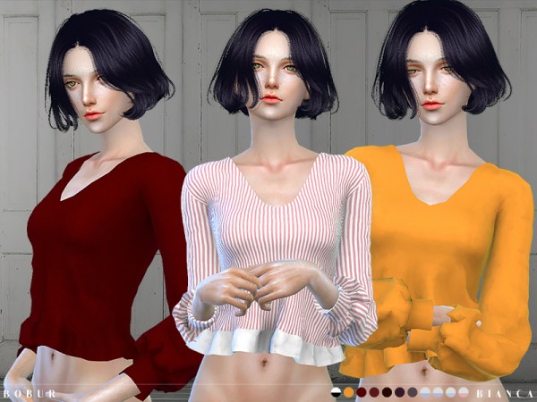  The Sims Resource: Bianca top by Bobur