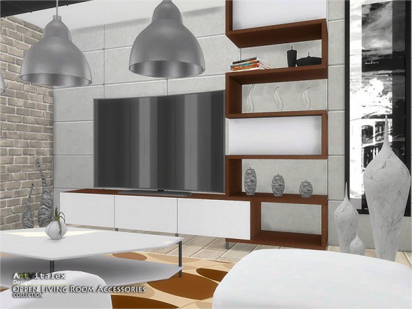  The Sims Resource: Oppen Living Room Accessories by ArtVitalex