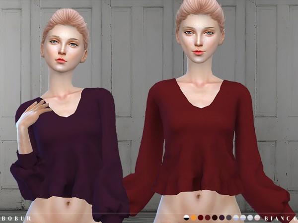  The Sims Resource: Bianca top by Bobur