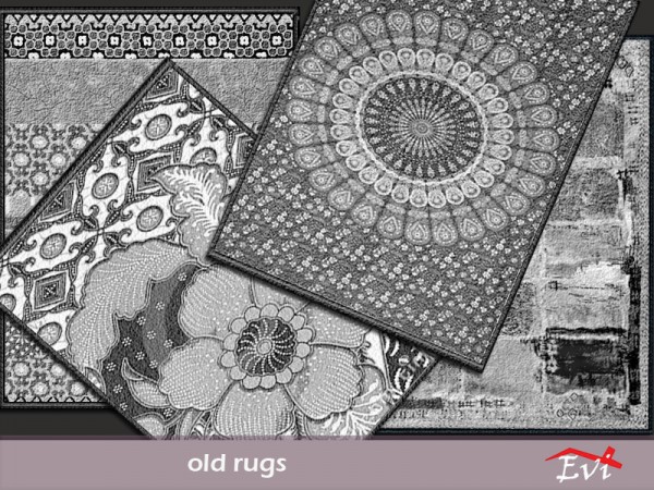  The Sims Resource: Old rugs by evi