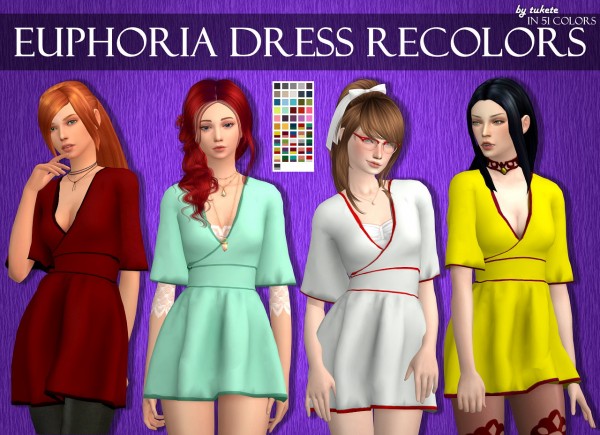  Tukete: Euphoria Dress Recolors