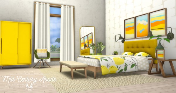  Simsational designs: Mid Century Abode: Add on Bedroom Set