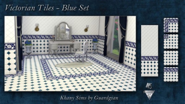  Khany Sims: Victorian tiles: red, blue and green