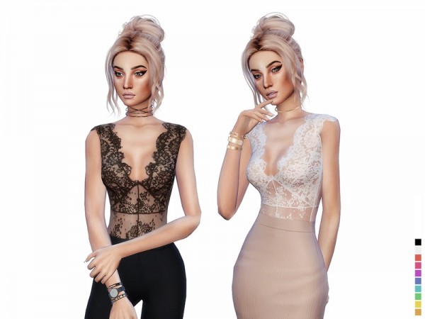  The Sims Resource: Aubrey Bodysuit by itsleeloo
