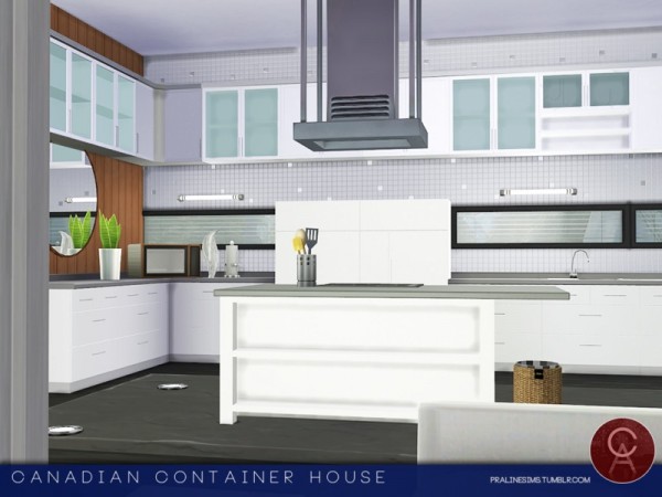  The Sims Resource: Canadian Container House by Pralinesims
