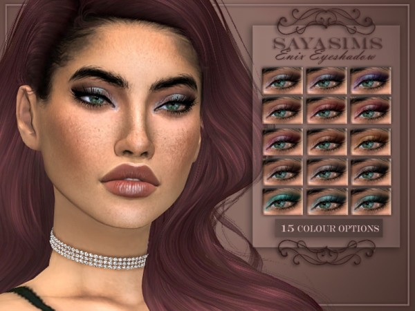  The Sims Resource: Enix Eyeshadow by SayaSims