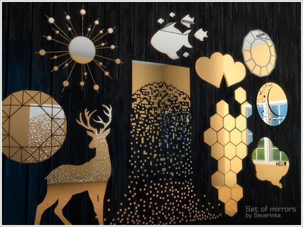  The Sims Resource: Set of mirrors by Severinka