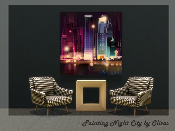  The Sims Resource: Painting Night City by Olivas