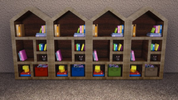  La Luna Rossa Sims: Toddler Bookcase