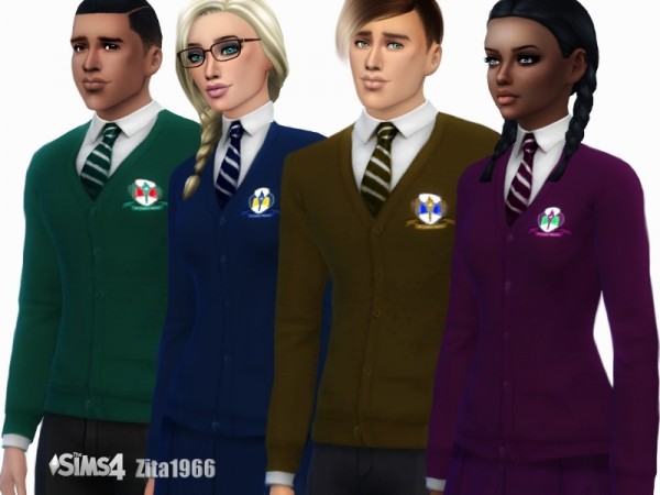 The Sims Resource: Teen School Uniform by ZitaRossouw