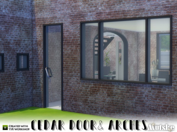  The Sims Resource: Cedar Doors and Arches by mutske