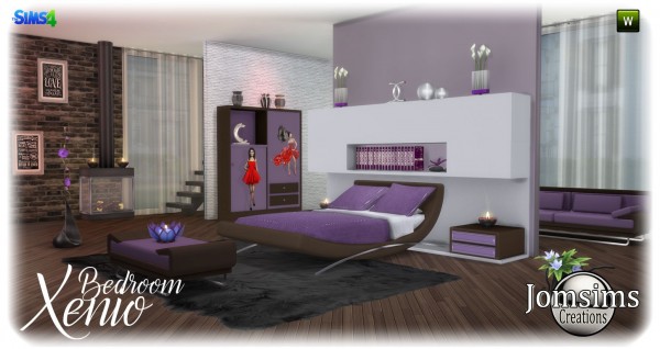  Jom Sims Creations: Bedroom Xenio
