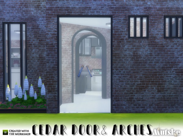  The Sims Resource: Cedar Doors and Arches by mutske