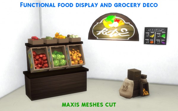  Mod The Sims: Functional Grocery Set by AlexCroft