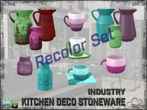  The Sims Resource: Kitchen Industry Deco Pt.2 Recolor by BuffSumm