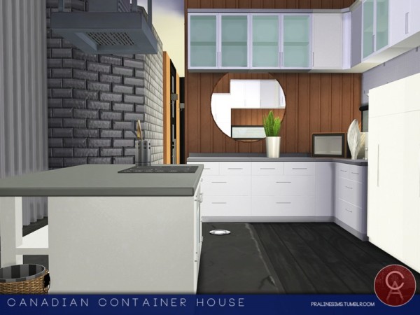  The Sims Resource: Canadian Container House by Pralinesims