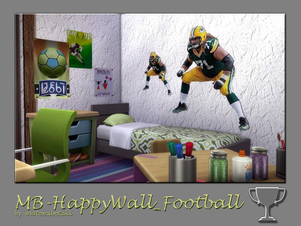  The Sims Resource: Happy Wall Football by matomibotaki