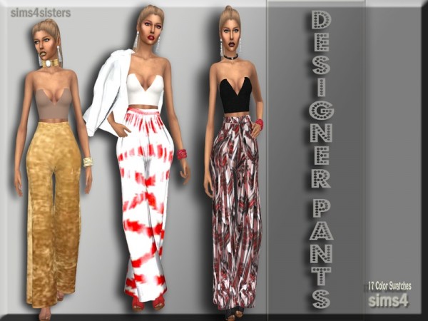  The Sims Resource: Designer Pants by sims4sisters