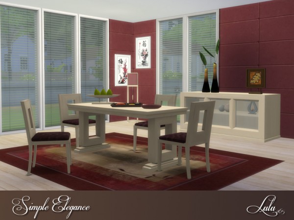 The Sims Resource: Simple Elegance Dining by Lulu265