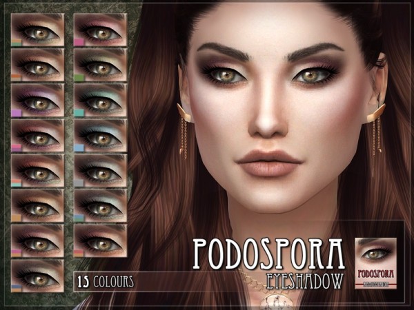  The Sims Resource: Podospora Eyeshadow by RemusSirion