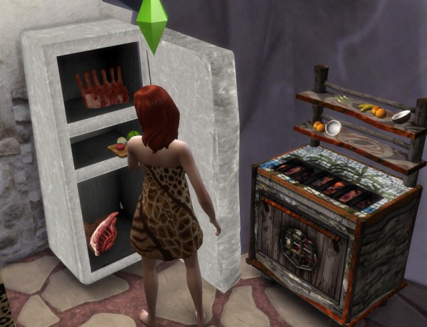  Simsworkshop: Stone Cold Meat Locker by BigUglyHag