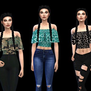 The Sims Resource: Belaloallure Bryson top by belal1997 • Sims 4 Downloads