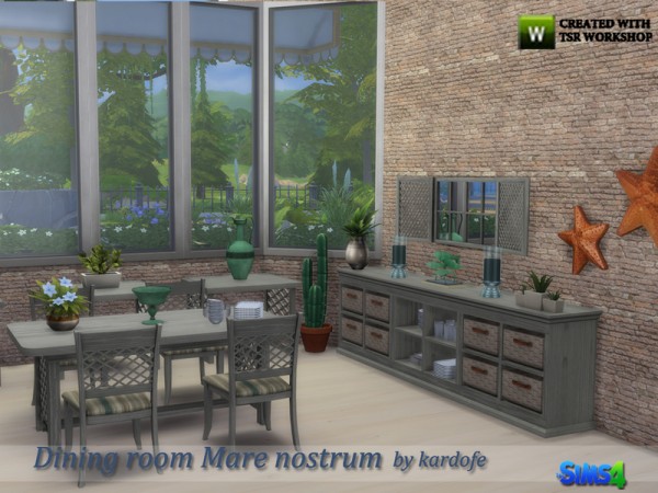  The Sims Resource: Dining room Mare nostrum by Kardofe