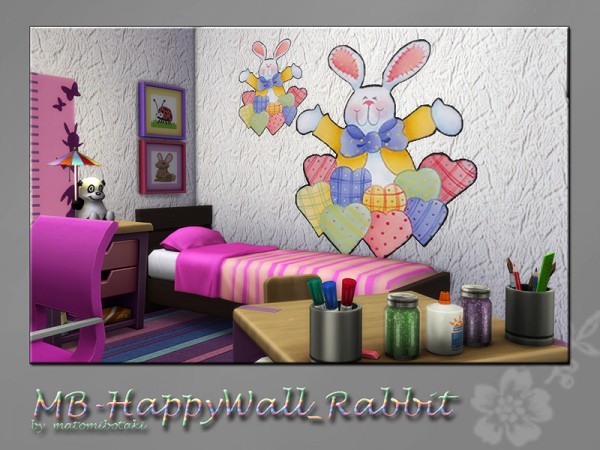  The Sims Resource: Happy Wall Rabbit by matomibotaki
