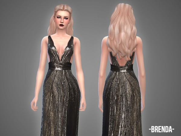  The Sims Resource: Brenda   gown by April