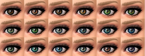  Mod The Sims: Two tone eyes by TootyTaloola