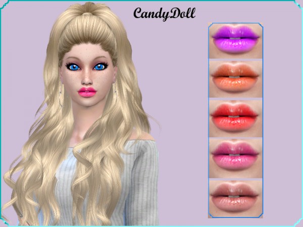  The Sims Resource: CandyDoll Very HighShine Gloss