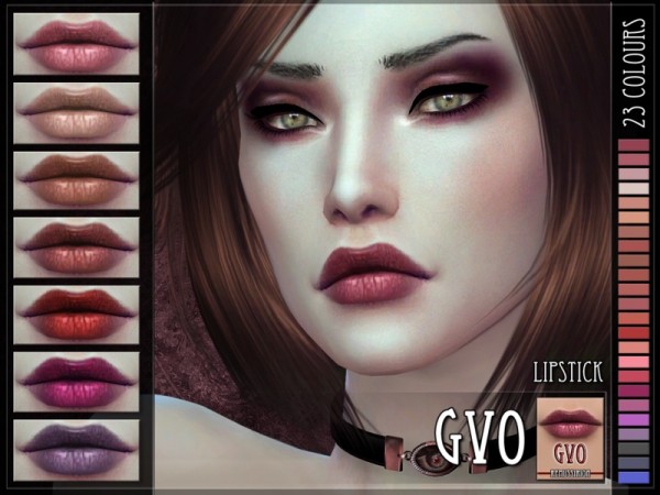  The Sims Resource: GVO lipstick by RemusSirion