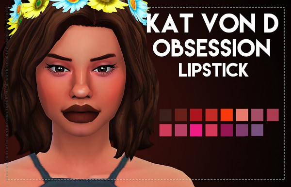  Simsworkshop: Obsession Inspired Lipstick by Weepingsimmer