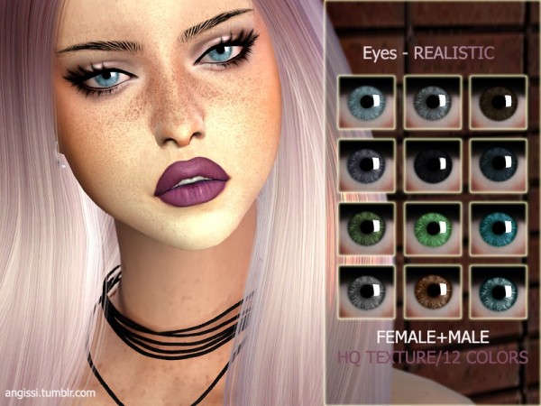  The Sims Resource: Eyes   REALISTIC by ANGISSI