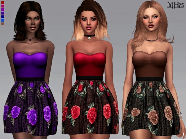  The Sims Resource: Amore Sparkle Dress by Margeh 75