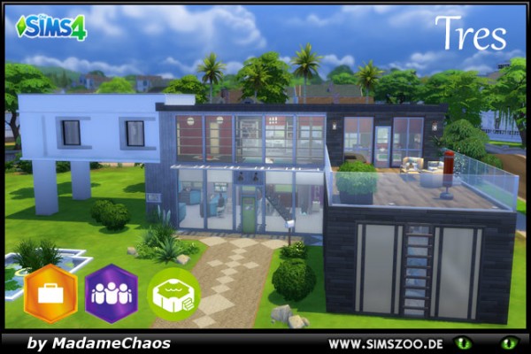  Blackys Sims 4 Zoo: Three house by MadameChaos