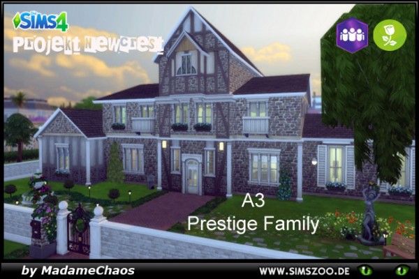  Blackys Sims 4 Zoo: A3 Prestige Family   Project Newcrest by MadameChaos