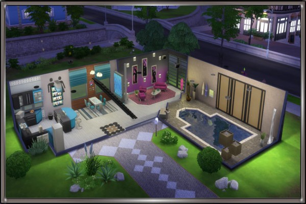  Blackys Sims 4 Zoo: Three house by MadameChaos