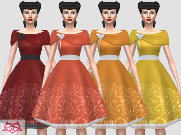  The Sims Resource: Sofi dress reclor lace by Colores Urbanos