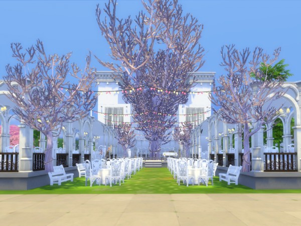  The Sims Resource: Illuminate Tree garden restaurant by hoanglap